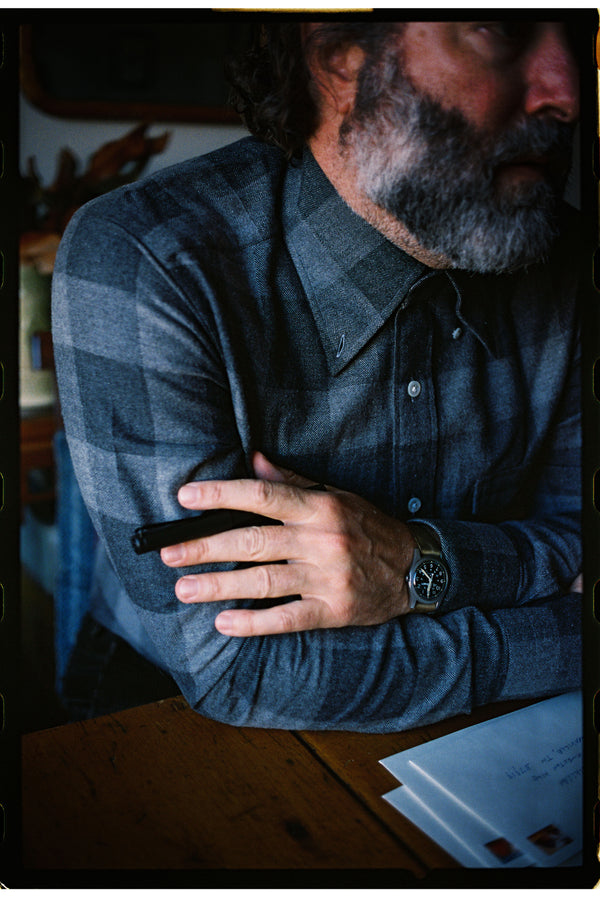 Yak Wool Winter Shirt in Chessmate Grey Check